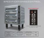 Pizza Oven 3 Deck 6 Trays modele T3006 ASPZ 