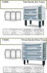 Electric Deck oven 3 deck 9 tray Model T 3009