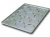 Aluminized Steel Seamless Individual Hamburger Roll Pans - Band in Rim Model 10353